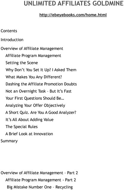 Product picture Affiliates 